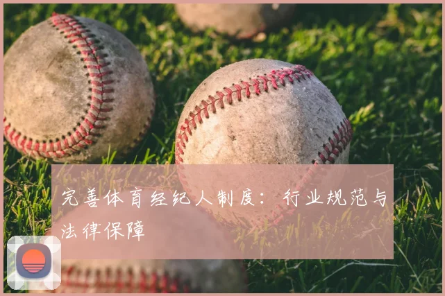 完善体育经纪人制度：行业规范与法律保障